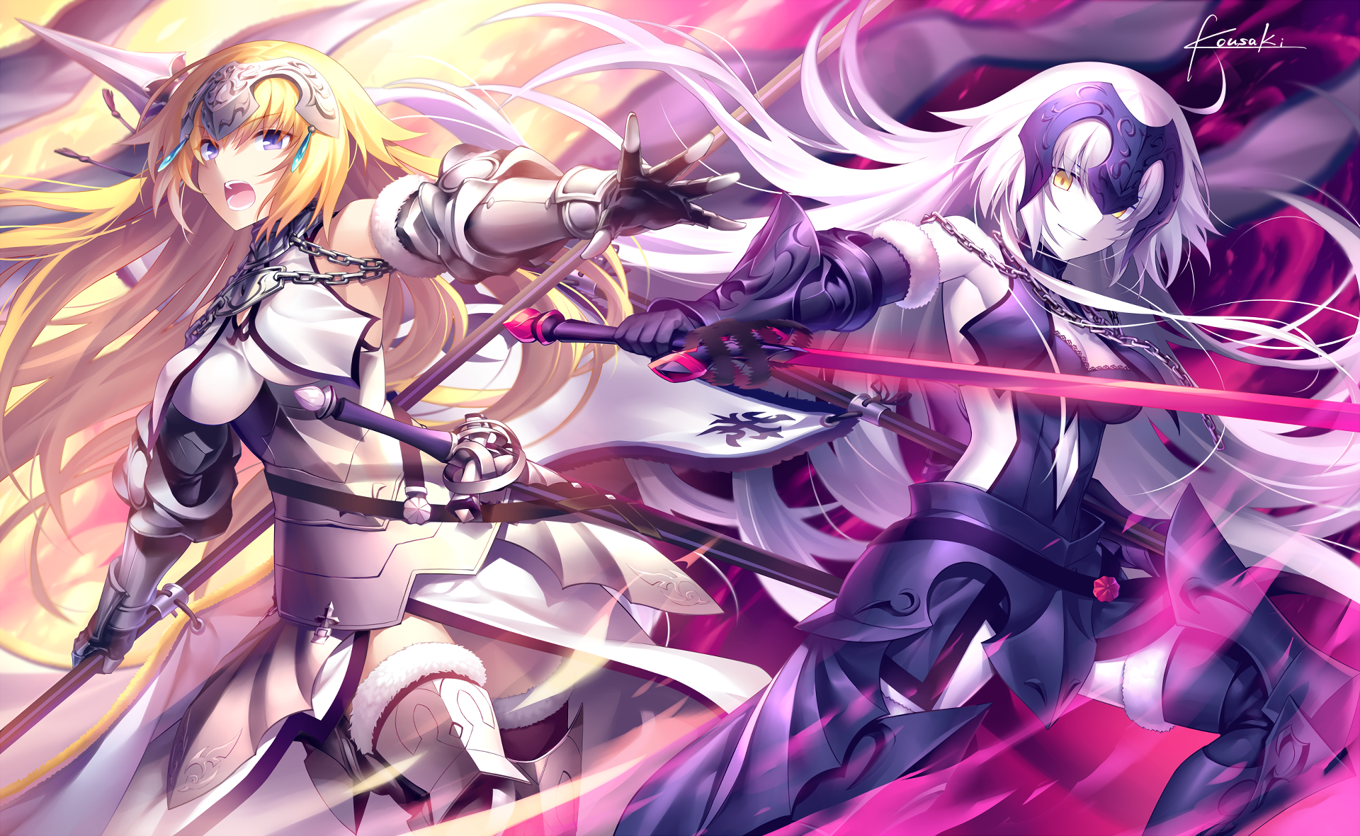 Hd Wallpaper - Anime Fate Grand Order Jeanne D Arc , HD Wallpaper & Backgrounds