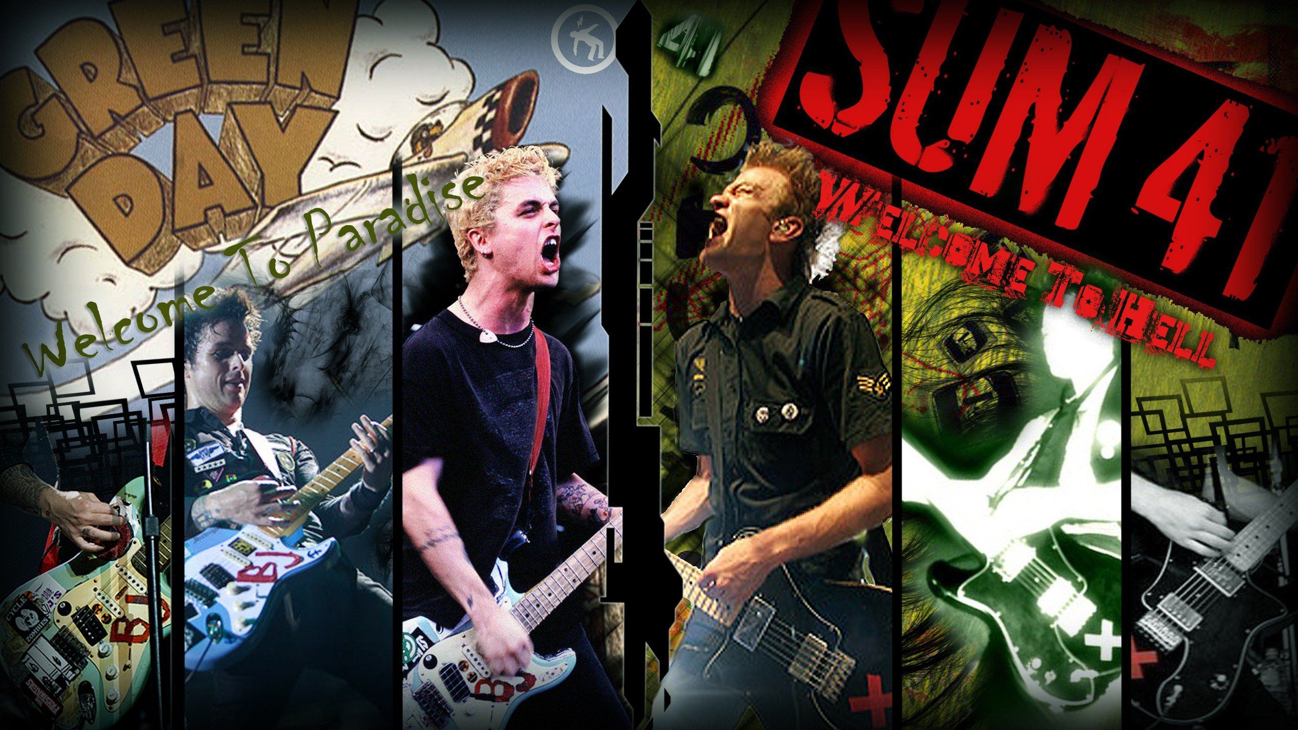 Rise Against - Green Day And Sum 41 , HD Wallpaper & Backgrounds