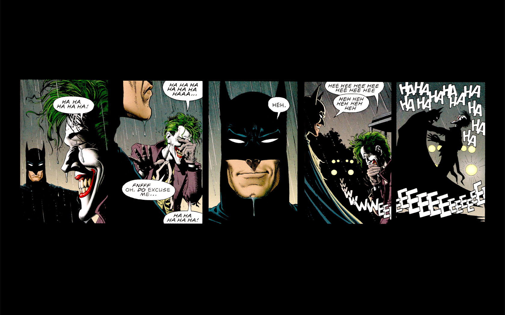 Batman And Joker Laughing Wallpaper - Killing Joke , HD Wallpaper & Backgrounds