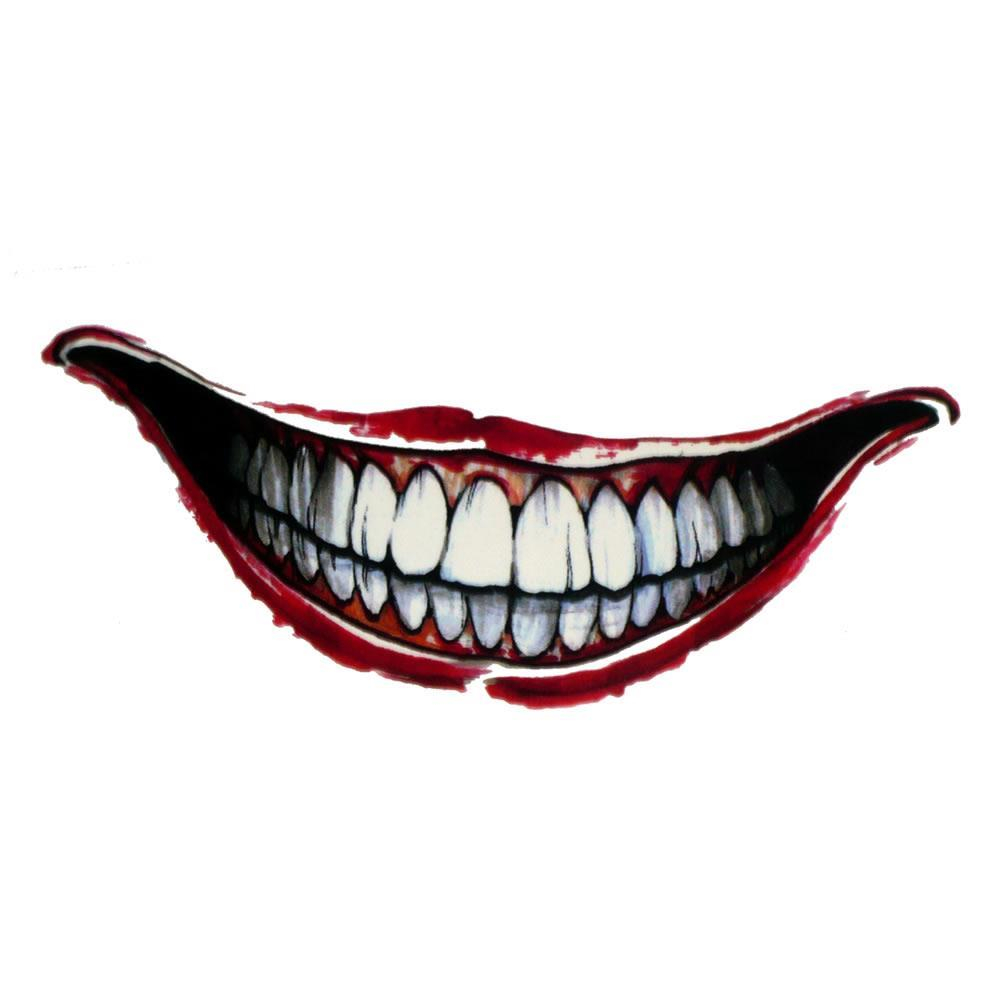 Great Joker Laughing Hand Tattoo This Year - Joker Smile Tattoo Designs , HD Wallpaper & Backgrounds