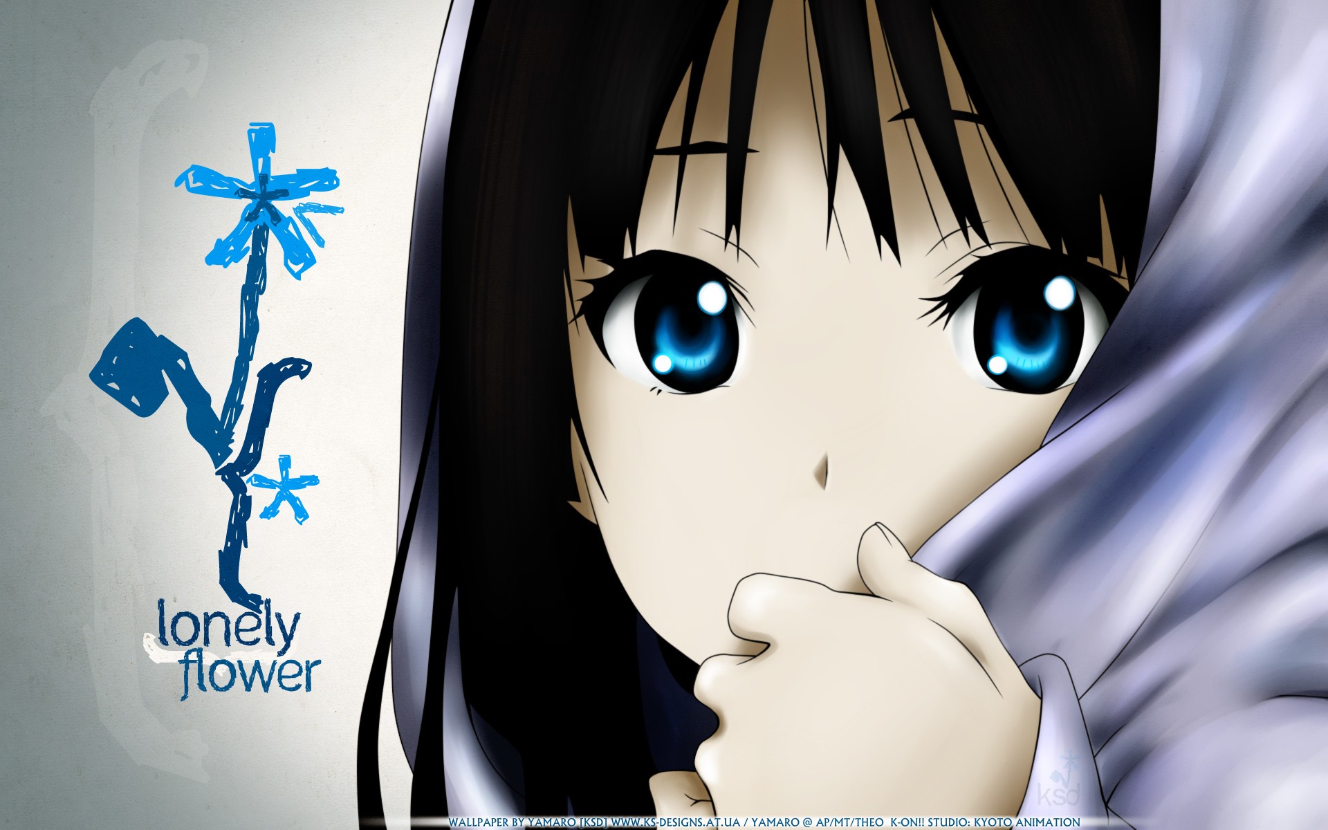 K On Akiyama Mio Anime Girls Blue Eyes Wallpaper And - Anime K On Hd , HD Wallpaper & Backgrounds