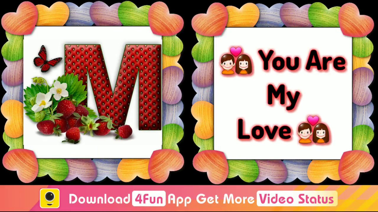 M 👈 💗 Letter Whatsapp Status Video - K Word Whatsapp Status , HD Wallpaper & Backgrounds