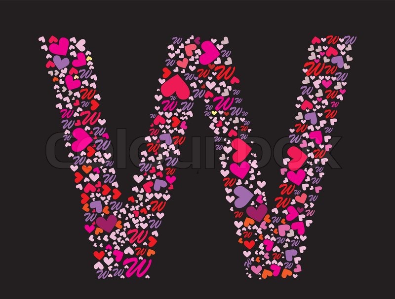 Stylish Alphabets A To Z Wallpaper - W Love , HD Wallpaper & Backgrounds