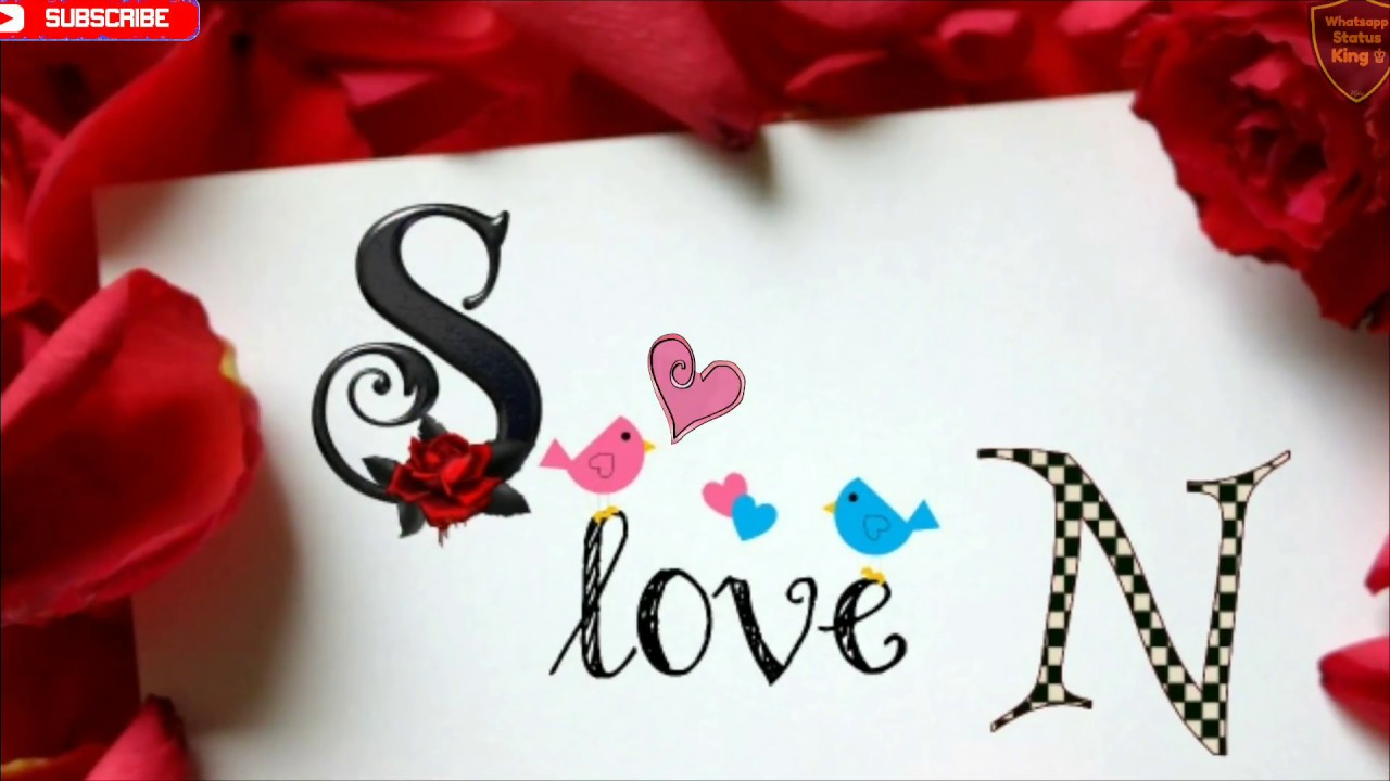 N And S Letter Whatsapp Status - S Love N Name , HD Wallpaper & Backgrounds