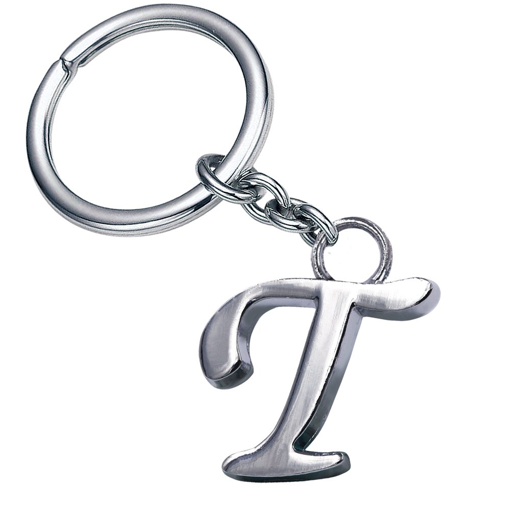 Stylish Letter T Simple Alphabet Key Ring Creative D Letter