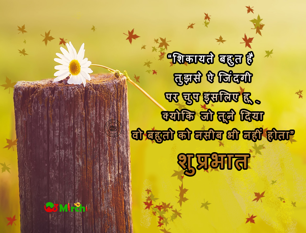 Good Morning Wishes In Hindi - Gud Mrng Wishes In Hindi , HD Wallpaper & Backgrounds