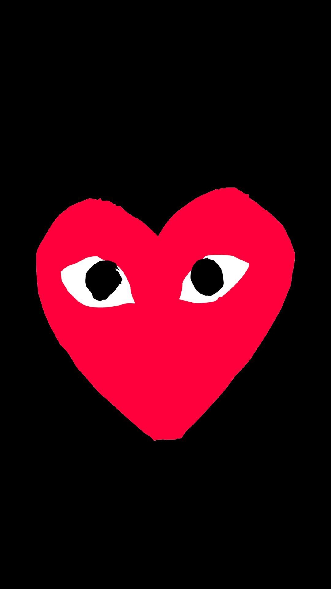 Cdg - Heart With Eyes Sweatshirt , HD Wallpaper & Backgrounds