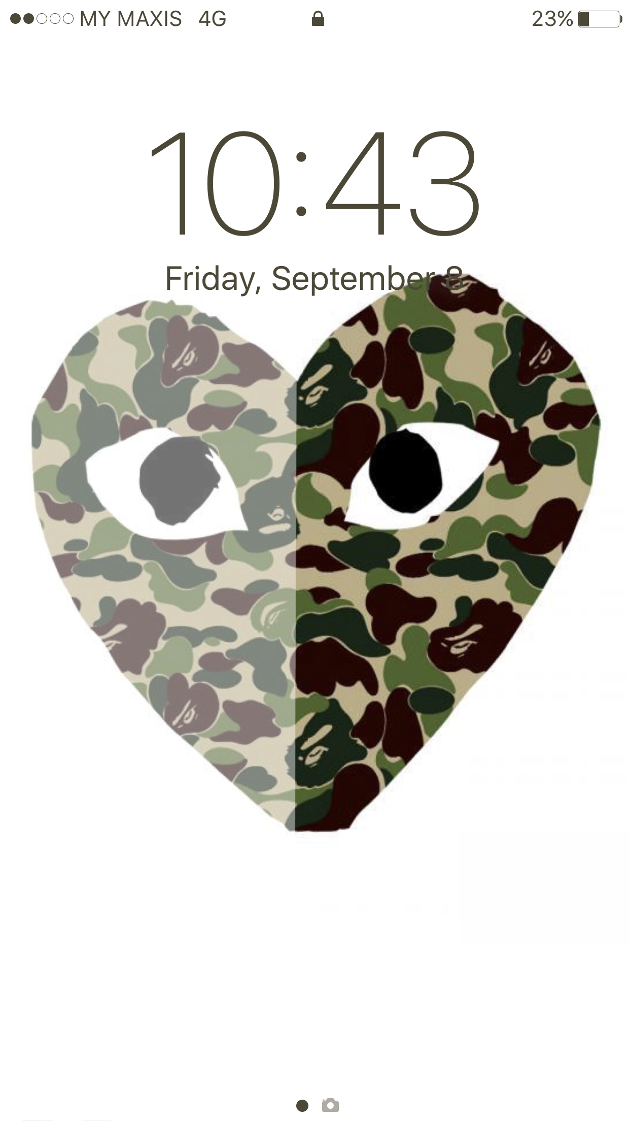 28 Views - Comme Des Garcons Heart Bape , HD Wallpaper & Backgrounds