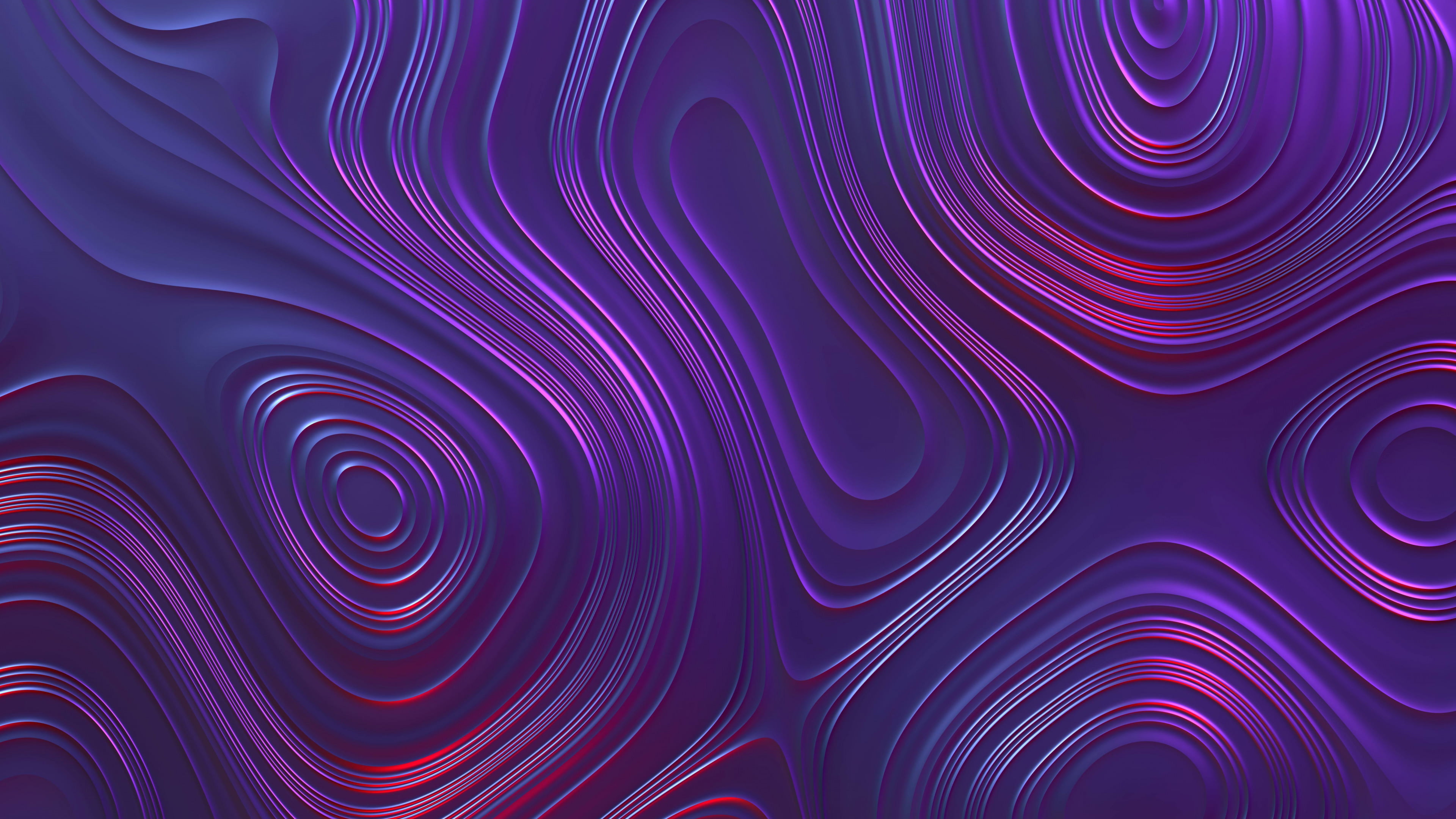 Purple And Red Abstract Painting, Abstract, Wavy Lines, , HD Wallpaper & Backgrounds