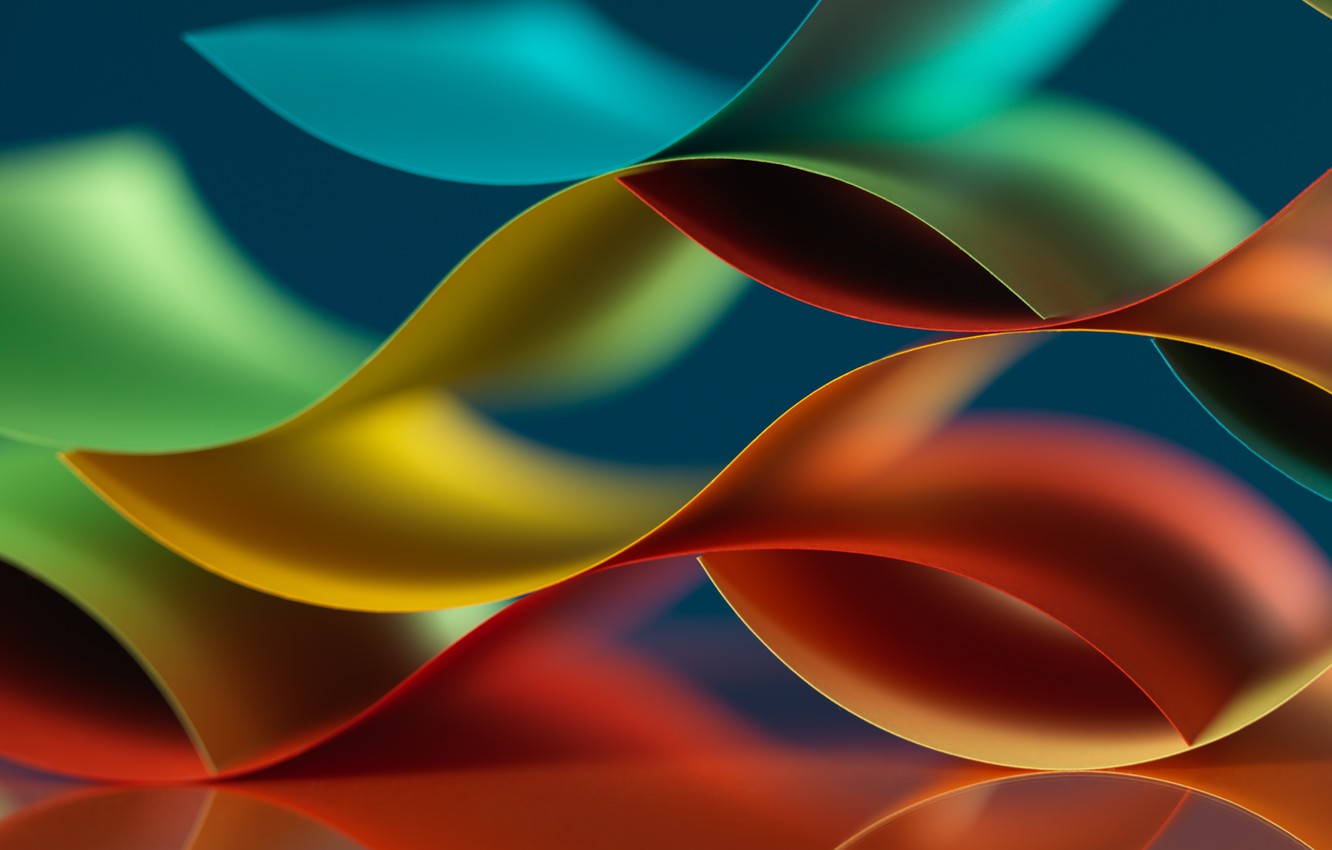 Photo Wallpaper Abstraction, Background, Rainbow, Abstract, - 3d Wave , HD Wallpaper & Backgrounds