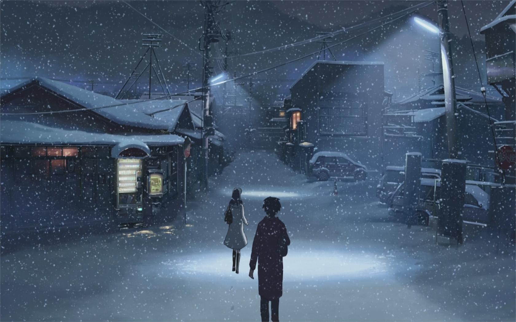 5 Centimeters Per Second Wallpaper - 5 Centimeters Per Second Snow , HD Wallpaper & Backgrounds