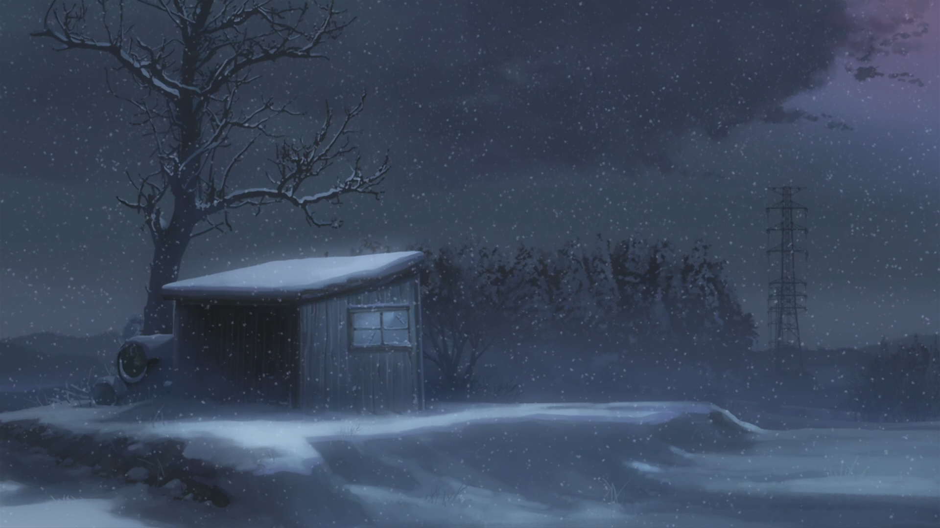 Snow, Makoto Shinkai, 5 Centimeters Per Second, Artwork, - 5 Centimeters Per Second , HD Wallpaper & Backgrounds