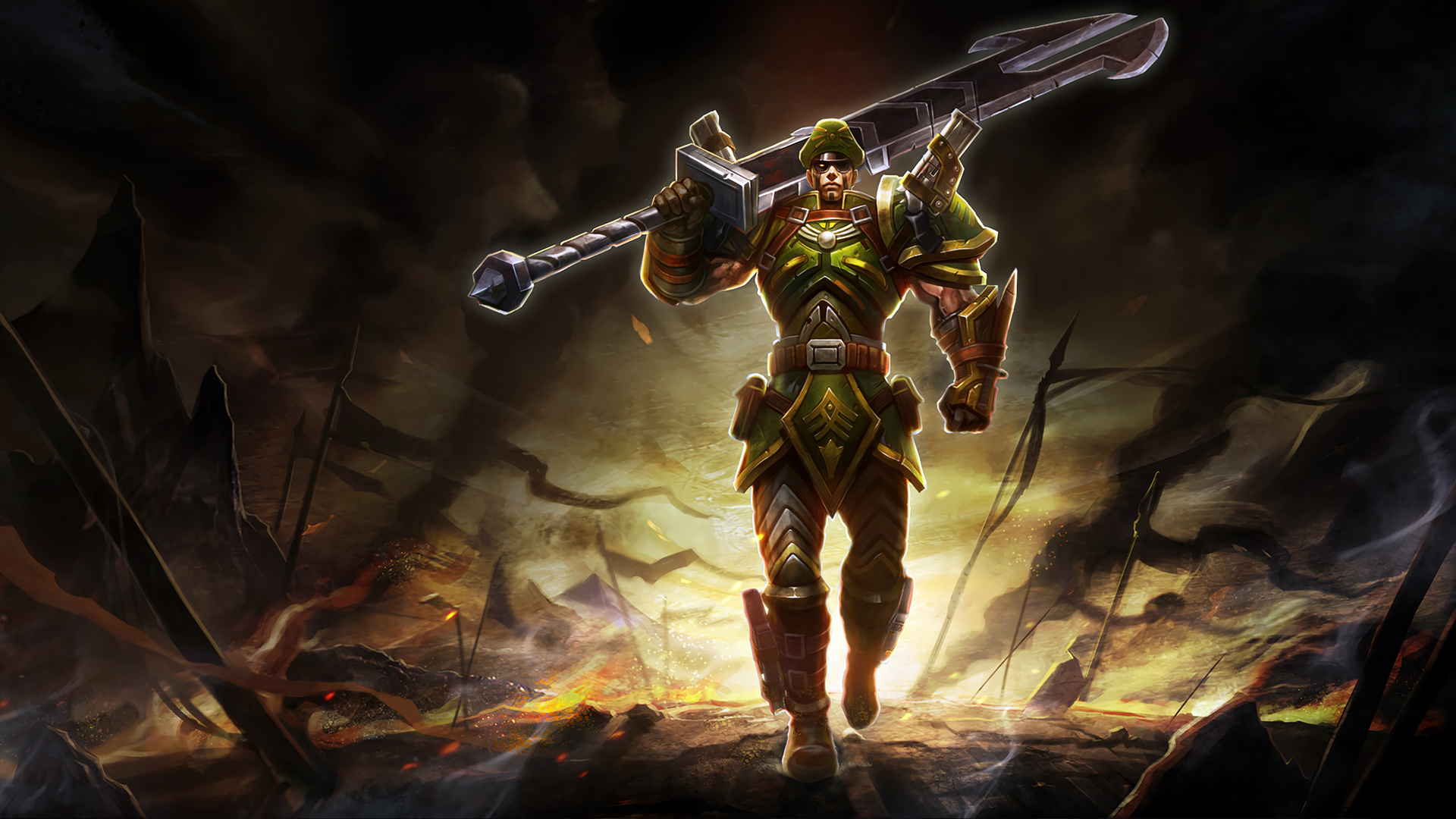 Commando Jarvan Iv Splash Art League Of Legends Artwork - Jarvan Iv , HD Wallpaper & Backgrounds