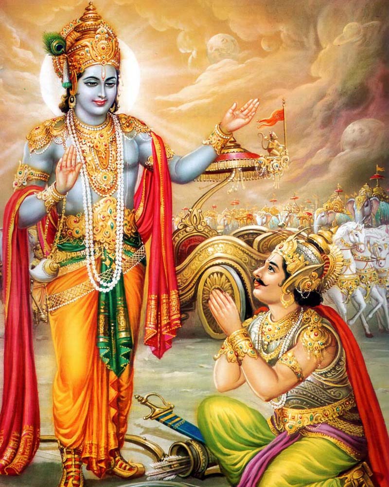 Alvandar Srinivasan - Lord Krishna Bhagavad Gita , HD Wallpaper & Backgrounds