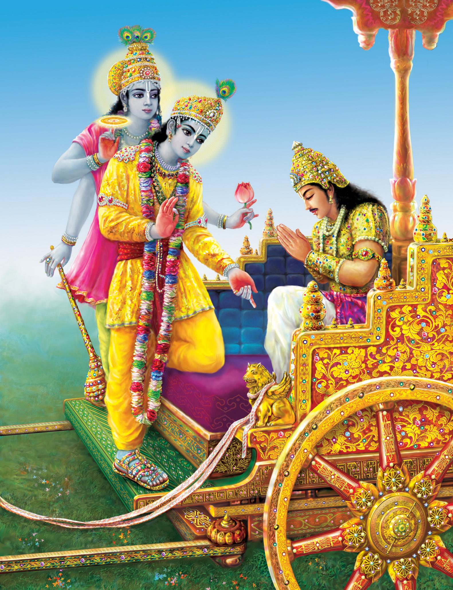 Bhagwat Geeta Wallpaper Gallery - Krishna On Karma , HD Wallpaper & Backgrounds