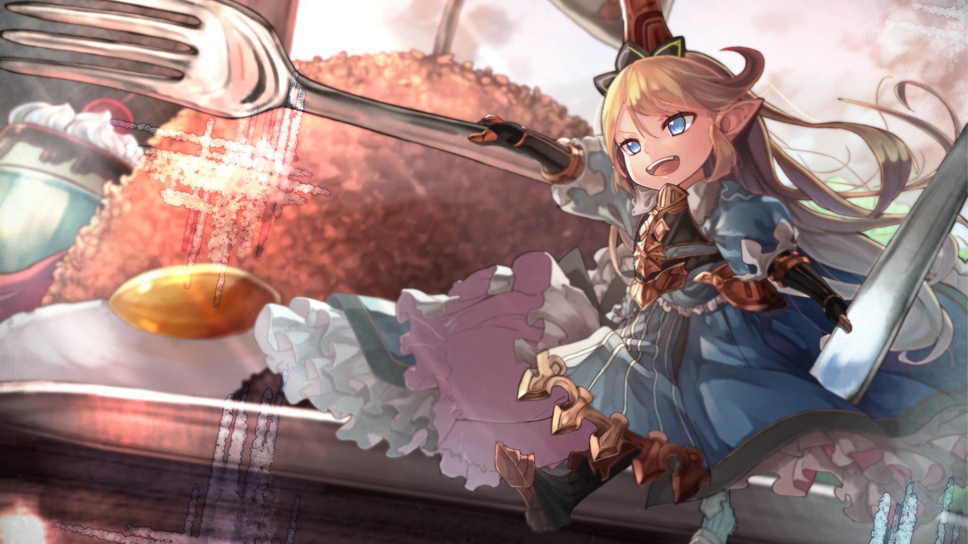 Granblue Fantasy 1080p Hd Wallpaper Background - Charlotta Grand Blue Fantasy , HD Wallpaper & Backgrounds