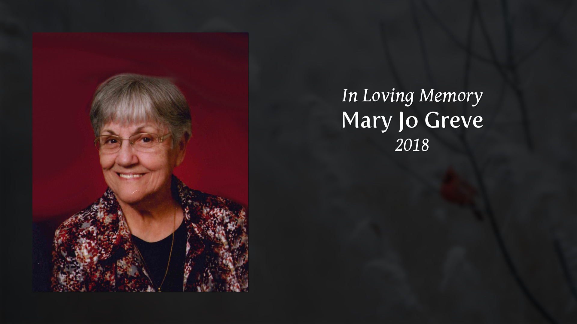 Obituary Of Mary Jo Greve - Senior Citizen , HD Wallpaper & Backgrounds