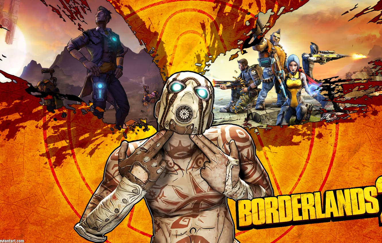 Photo Wallpaper Shot, Gesture, Hyperion, The Psycho, - Borderlands 2 , HD Wallpaper & Backgrounds