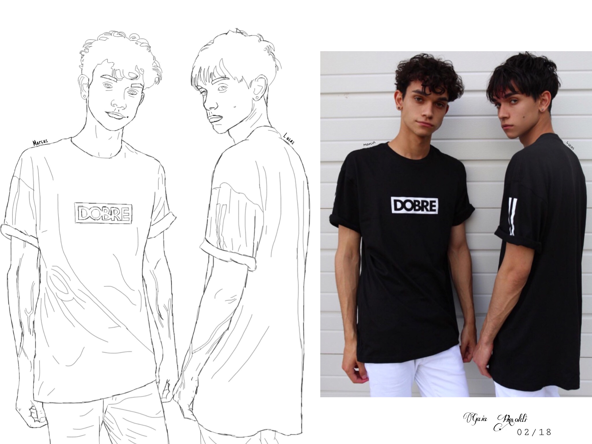 Drawing Image - Lucas And Marcus Drawing , HD Wallpaper & Backgrounds