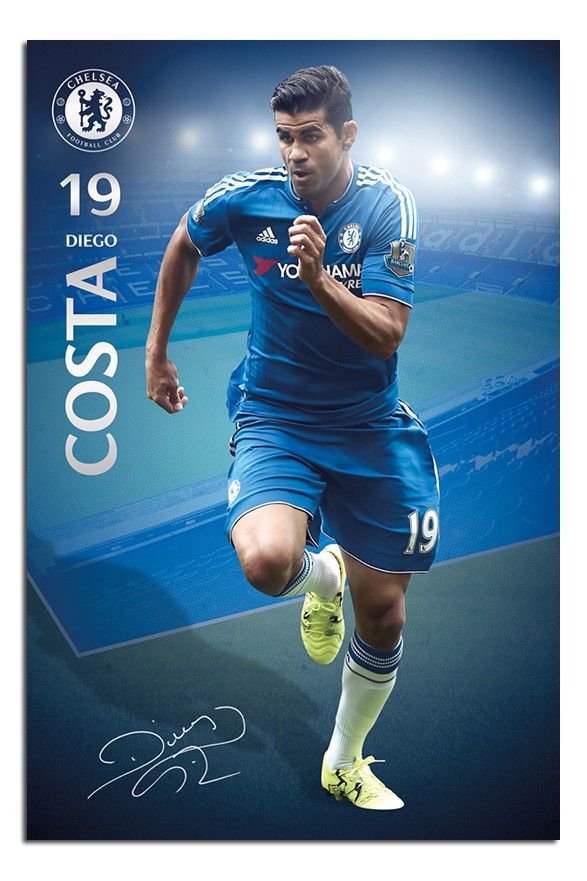 Chelsea Fc Diego Costa Poster - Diego Costa Chelsea Fc , HD Wallpaper & Backgrounds