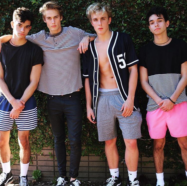 Jake Paul, Lucas Dobre, Marcus Dobre, And Neels Visser - Neels Visser Jake Paul , HD Wallpaper & Backgrounds