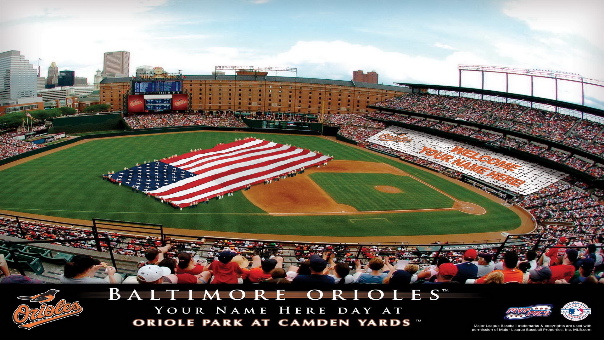 Baltimore Orioles Desktop Wallpaper-q2229we - Camden Yards Desktop Background , HD Wallpaper & Backgrounds