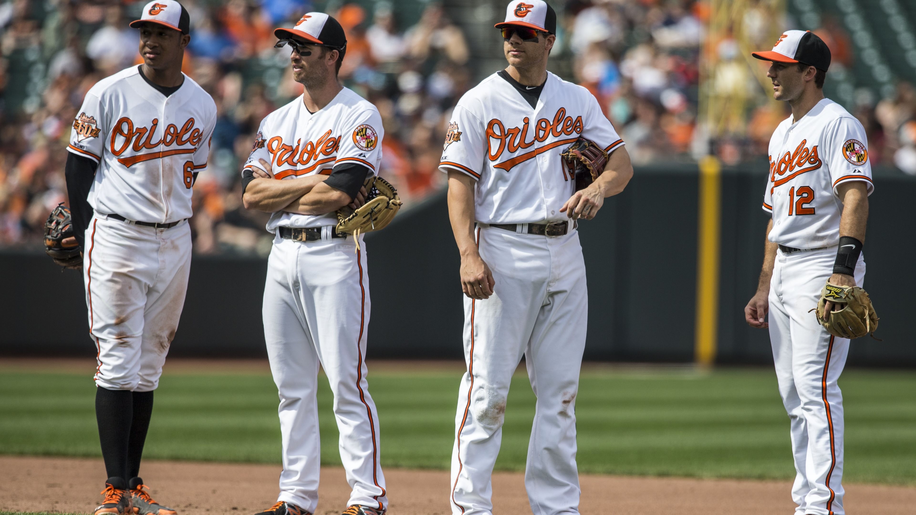 Baltimore Orioles Infielders Baseball Players - Wallpaper , HD Wallpaper & Backgrounds