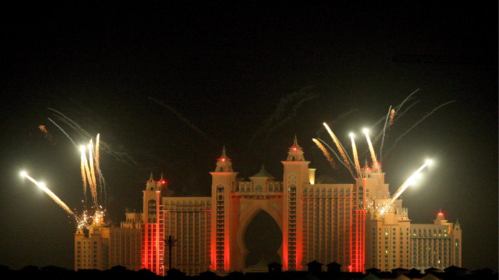 Atlantis Opening Xxl Paradise Palm Photography United - Night , HD Wallpaper & Backgrounds