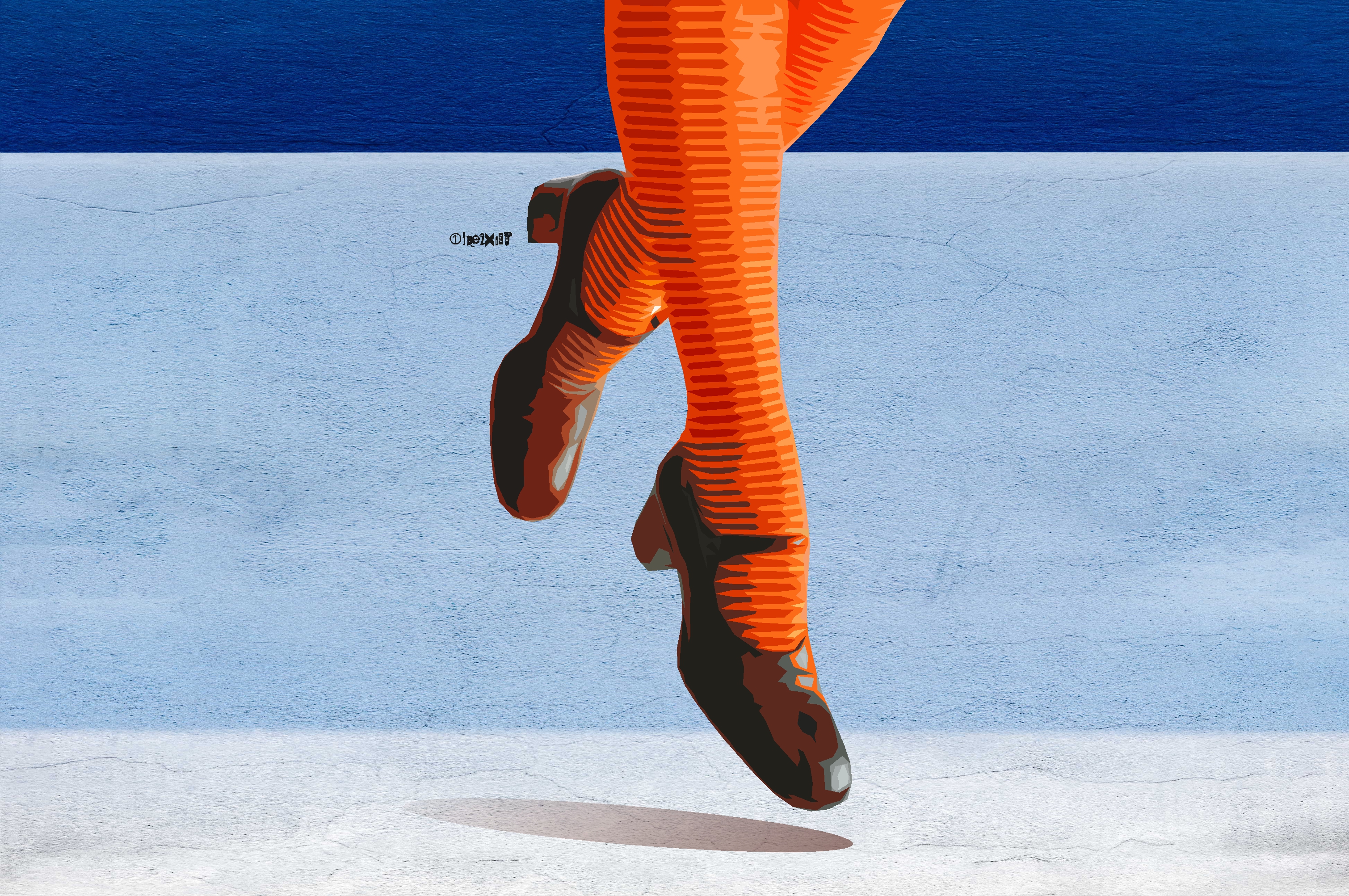 Orange Socks - Cowboy Boot , HD Wallpaper & Backgrounds