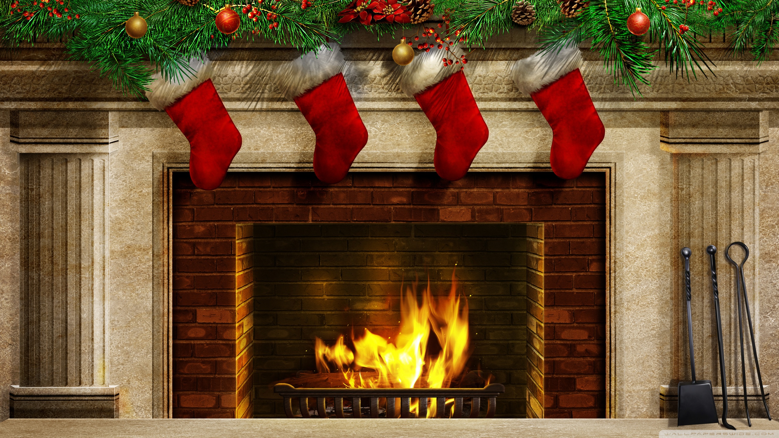 Hd 16 - - Christmas Stockings , HD Wallpaper & Backgrounds
