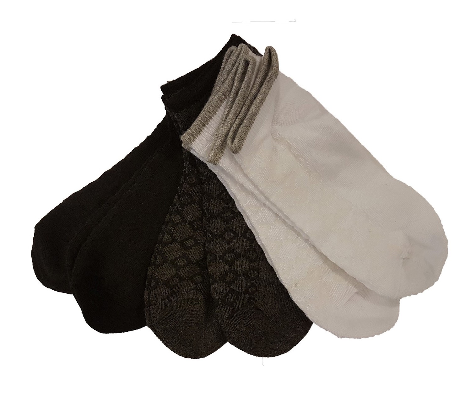 Shop Jones New York Wallpaper Knit Ankle 6 Pairs Socks,white/dark - Sock , HD Wallpaper & Backgrounds