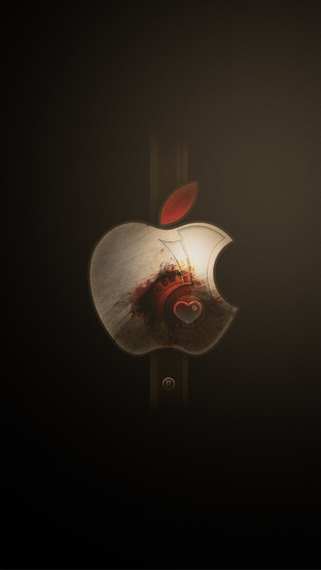 Logo Iphone Wallpaper Apple Logo Art Landscape Iphone - Apple Logo Iphone 8 , HD Wallpaper & Backgrounds