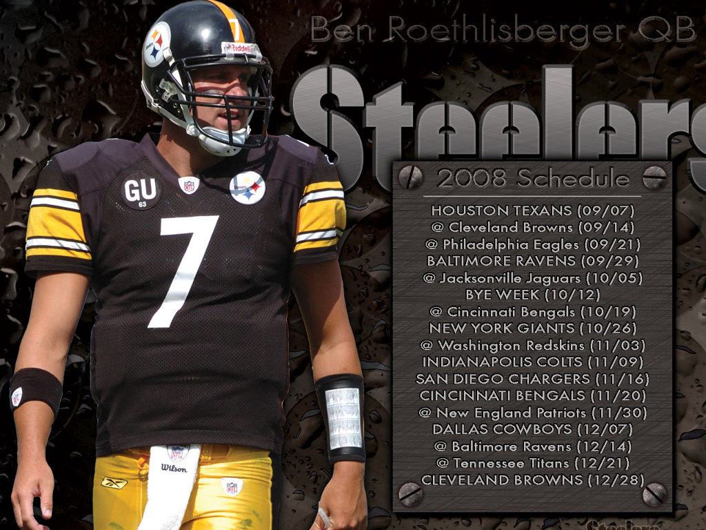 Ben Roethlisberger Wallpaper Ben Roethlisberger Wallpaper-955760 - Logos And Uniforms Of The Pittsburgh Steelers , HD Wallpaper & Backgrounds