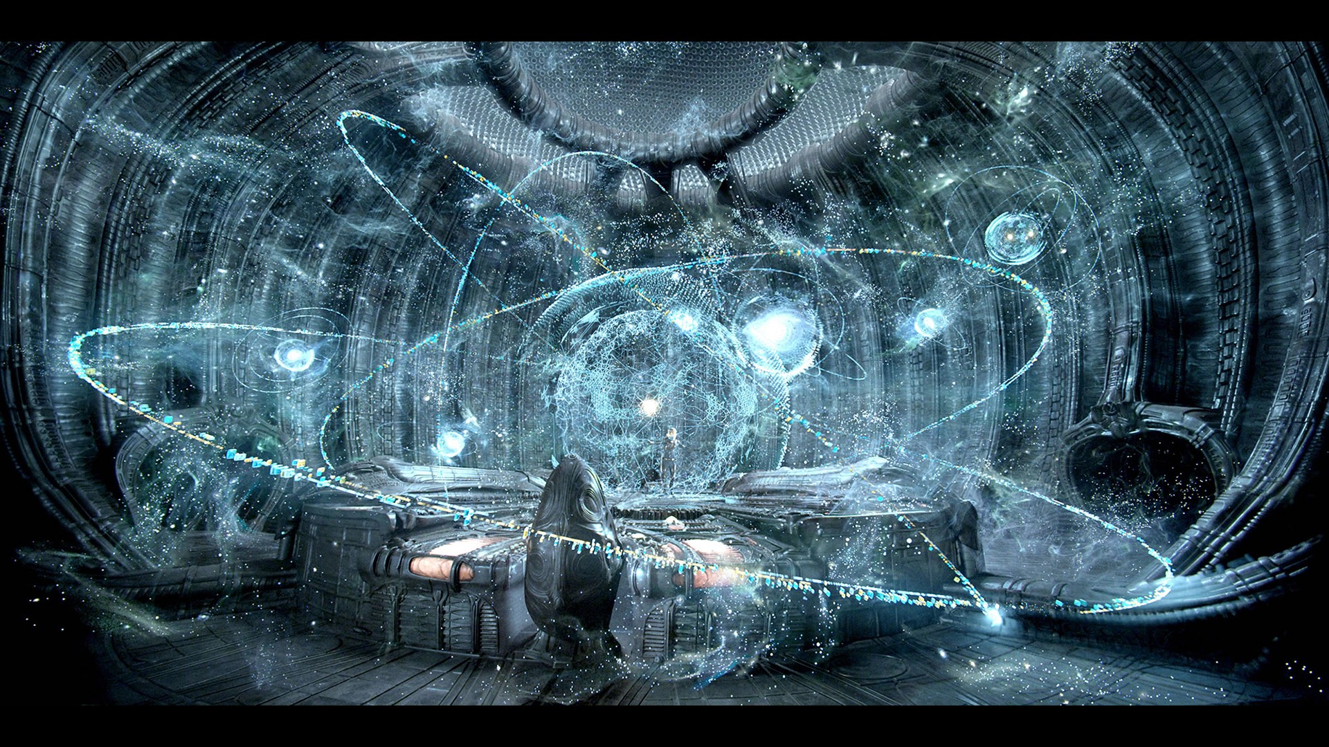 Black Background - Sci Fi Map Room , HD Wallpaper & Backgrounds