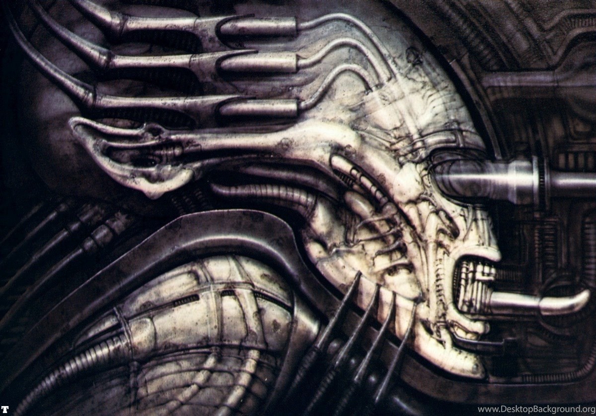 Hd Hr Giger Wallpapers - Hr Giger Necronomicon 4 , HD Wallpaper & Backgrounds