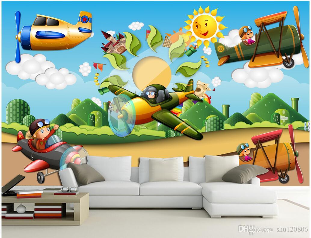Großhandel 3d Wallpaper Auf Einer Wand Benutzerdefinierte - Childrens Room Painting , HD Wallpaper & Backgrounds
