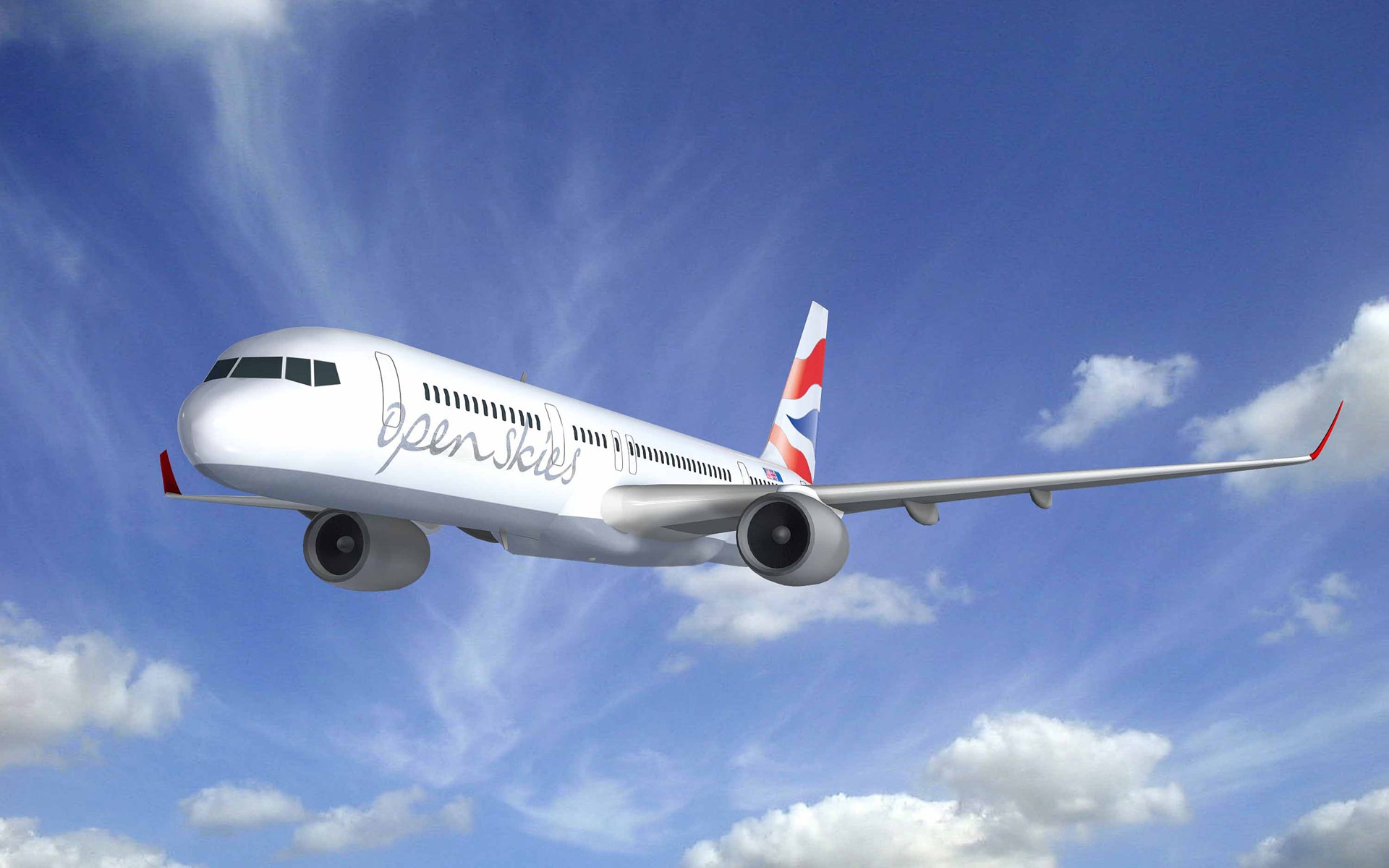 Download This Wallpaper - British Airways Plane , HD Wallpaper & Backgrounds
