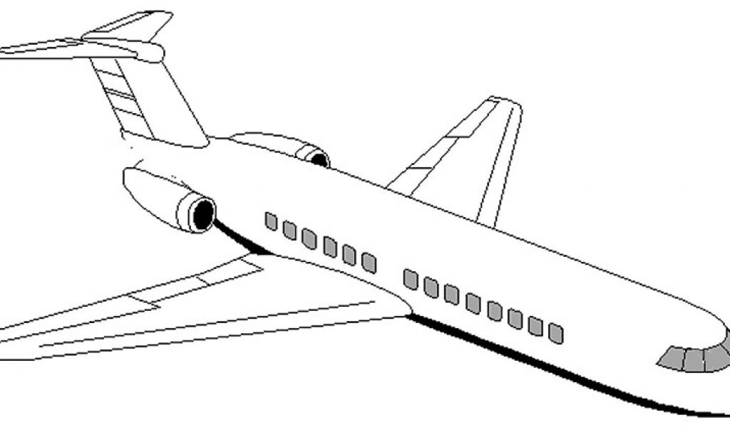 Malvorlage Flugzeug Malvorlagen 0 Frbung Of Flugzeug - Air Transport In Drawing , HD Wallpaper & Backgrounds