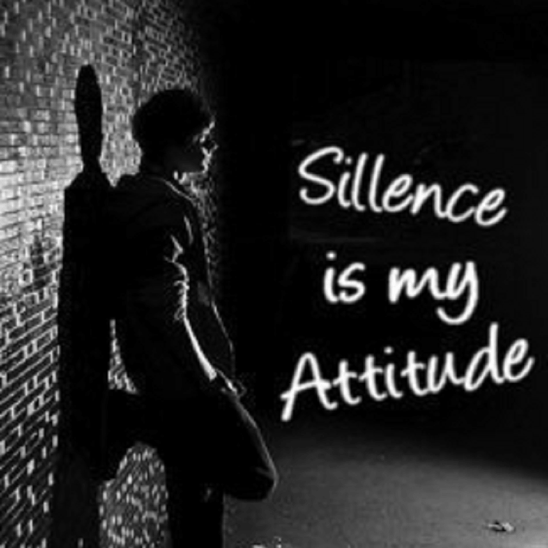 Attitude Images For Whatsapp - Silence Is My Attitude , HD Wallpaper & Backgrounds