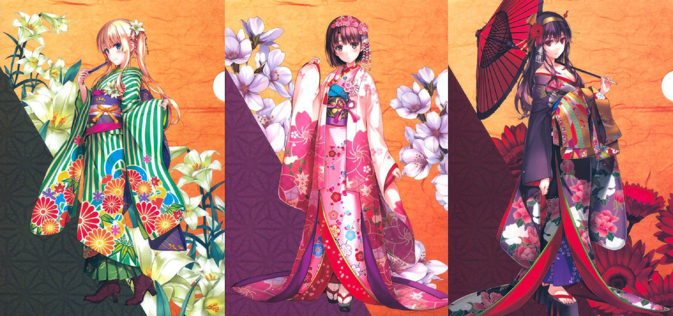 Boring Wallpaper Pack - Eriri Spencer Sawamura Kimono , HD Wallpaper & Backgrounds