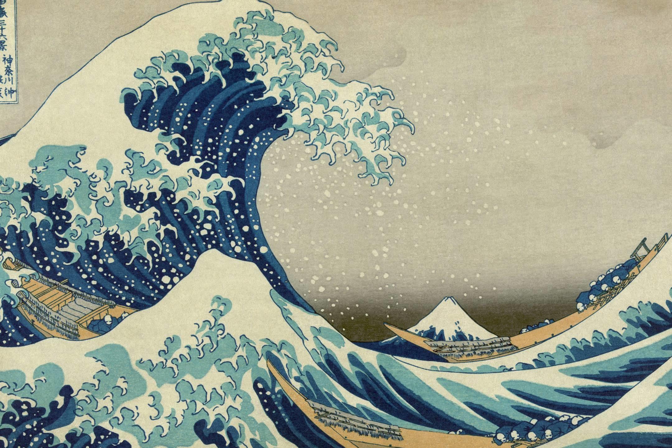 Wallpaper - Great Wave Off Kanagawa - Hokusai , HD Wallpaper & Backgrounds