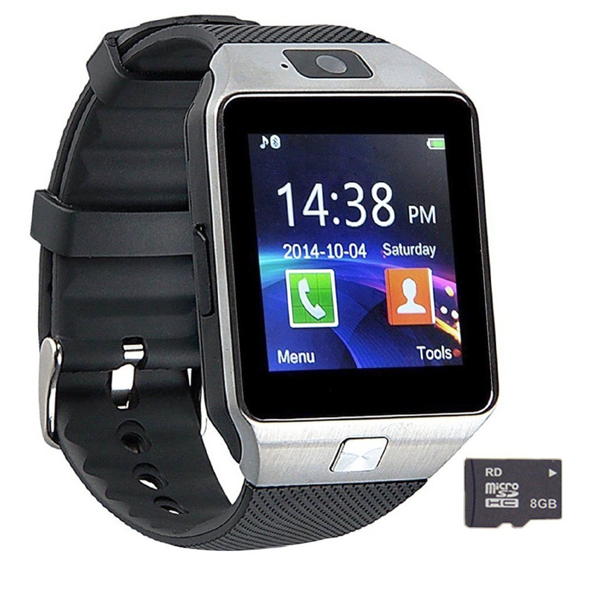 Ios 8 Iphone 6 Wallpaper Review Pandaoo Smart Watch - Touch Watch Black , HD Wallpaper & Backgrounds