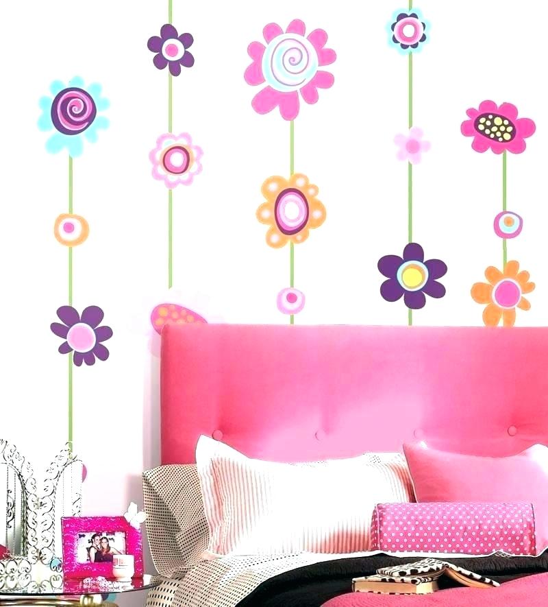 Stick On Wall Borders Self Border Wallpaper Peel And - Huge Flower Wall Decals , HD Wallpaper & Backgrounds