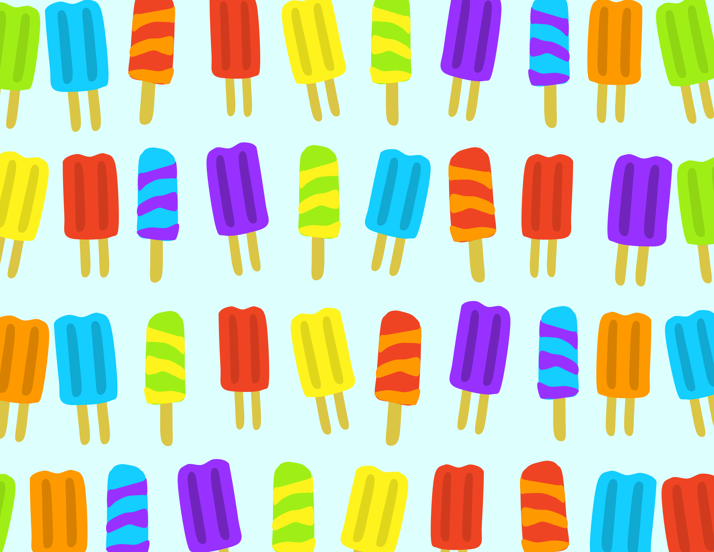 Popsicle Pattern - Summer Popsicle Background , HD Wallpaper & Backgrounds
