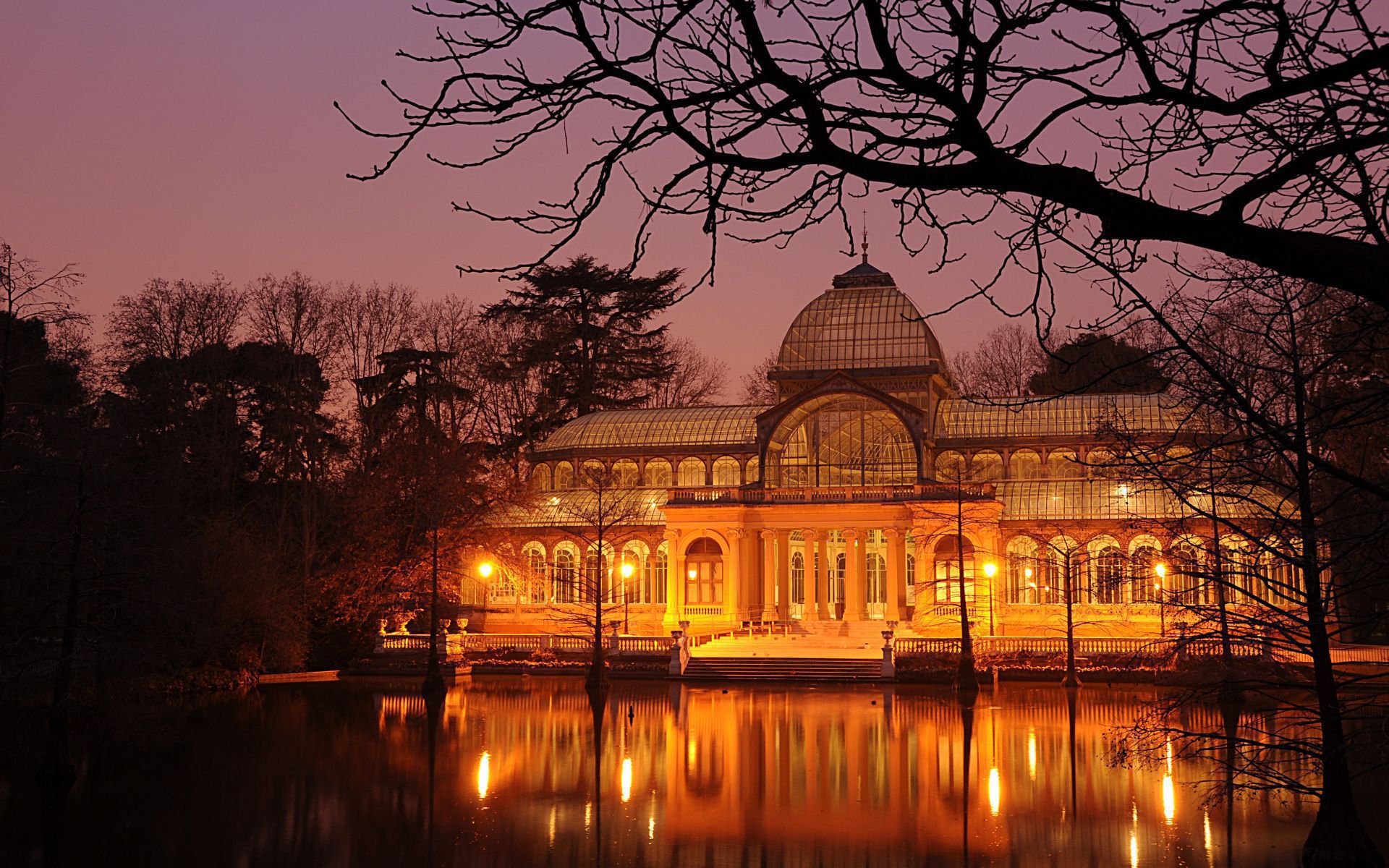 Palacio De Cristal Wallpaper - Palacio De Cristal De Madrid , HD Wallpaper & Backgrounds