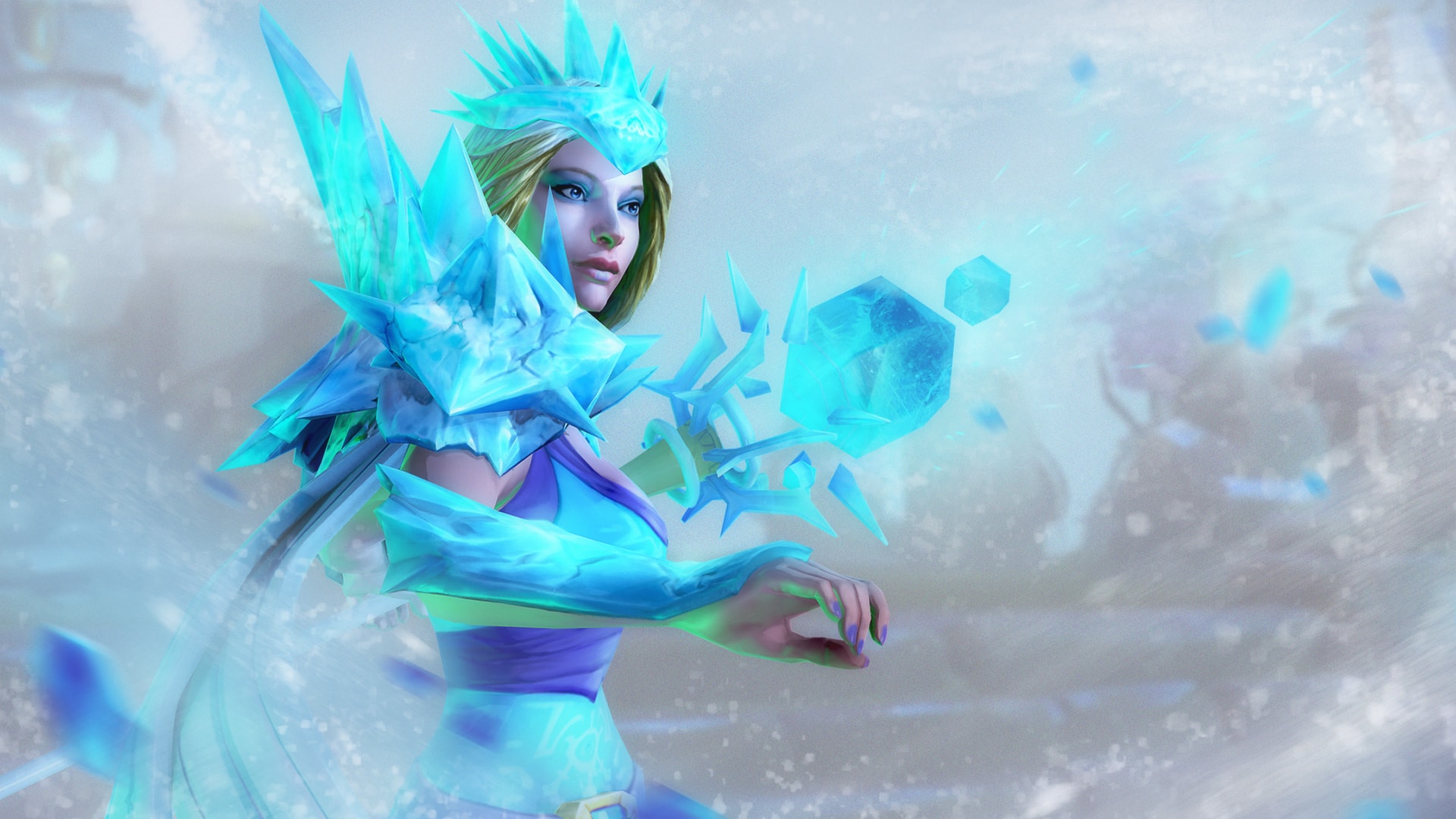 Crystal Maiden Wallpapers Dota2 - Dota 2 Crystal Maiden Hd , HD Wallpaper & Backgrounds