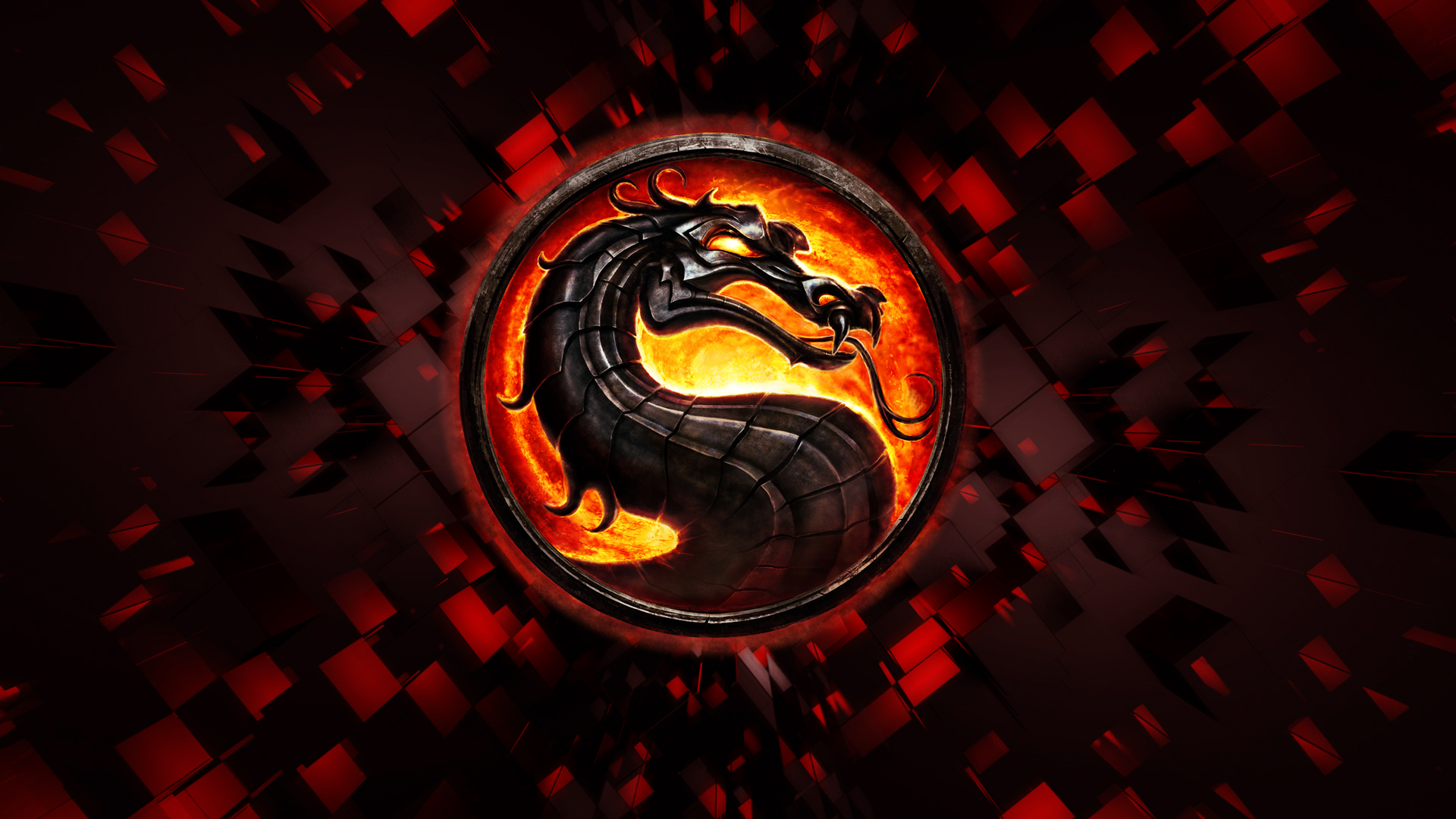 Desktop Wallpaper Logo Of The Cult Game Mortal Combat - Mortal Kombat Wallpaper Logo , HD Wallpaper & Backgrounds