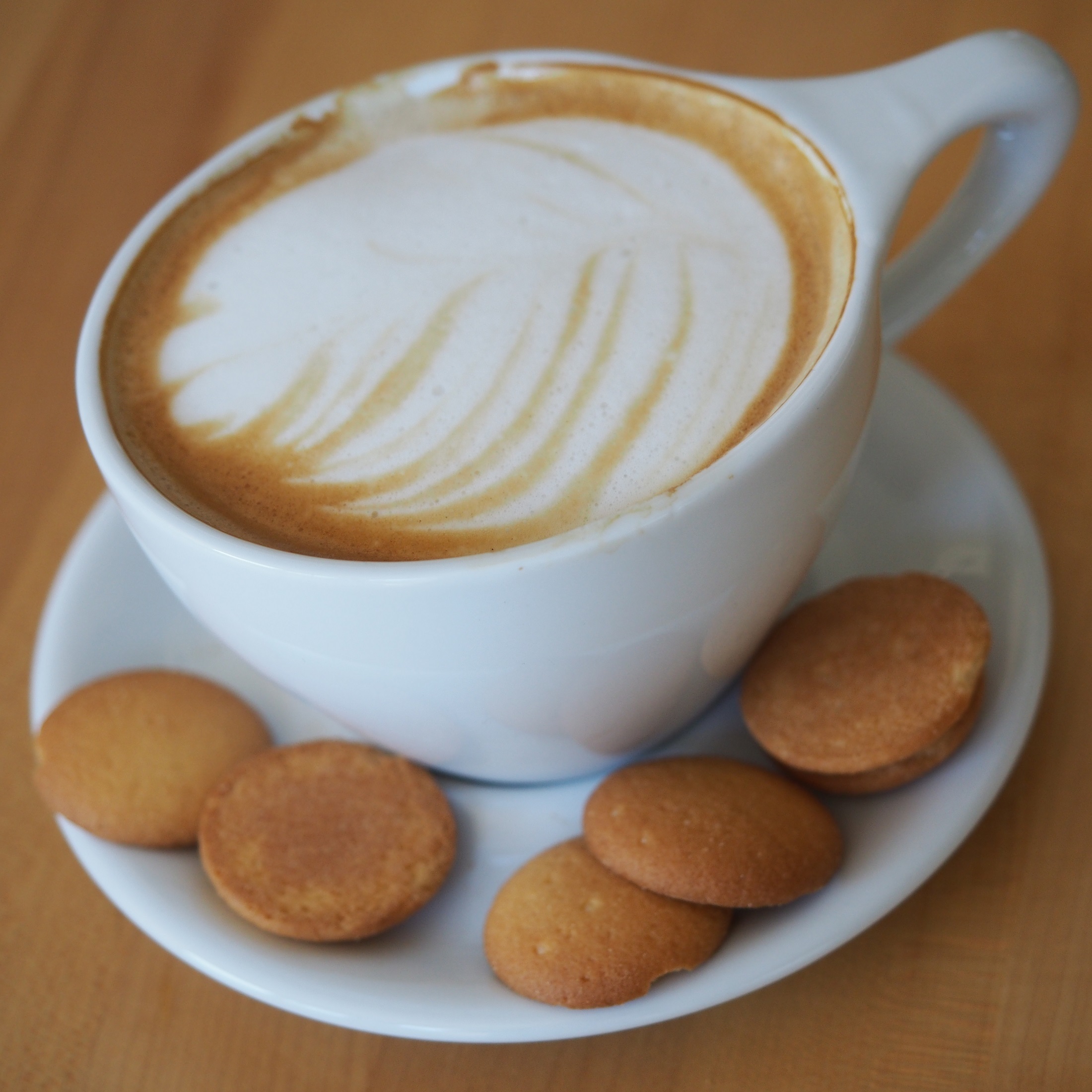 Sorry - Coffee Latte With Cookies , HD Wallpaper & Backgrounds
