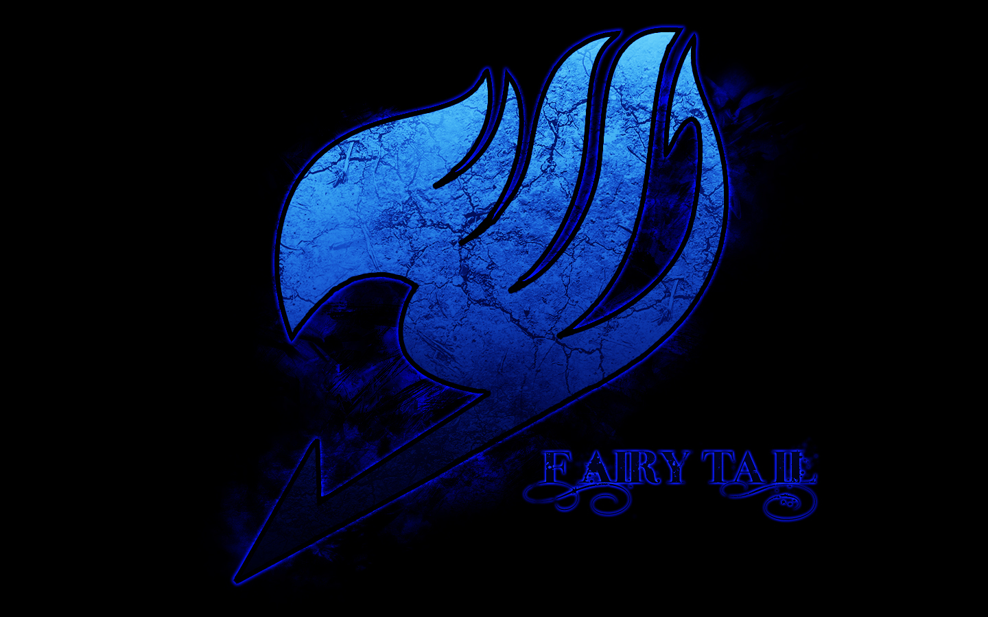 Fairy Tail Karatasi La Kupamba Ukuta Entitled Blue - Fairy Tail Logo Gif , HD Wallpaper & Backgrounds