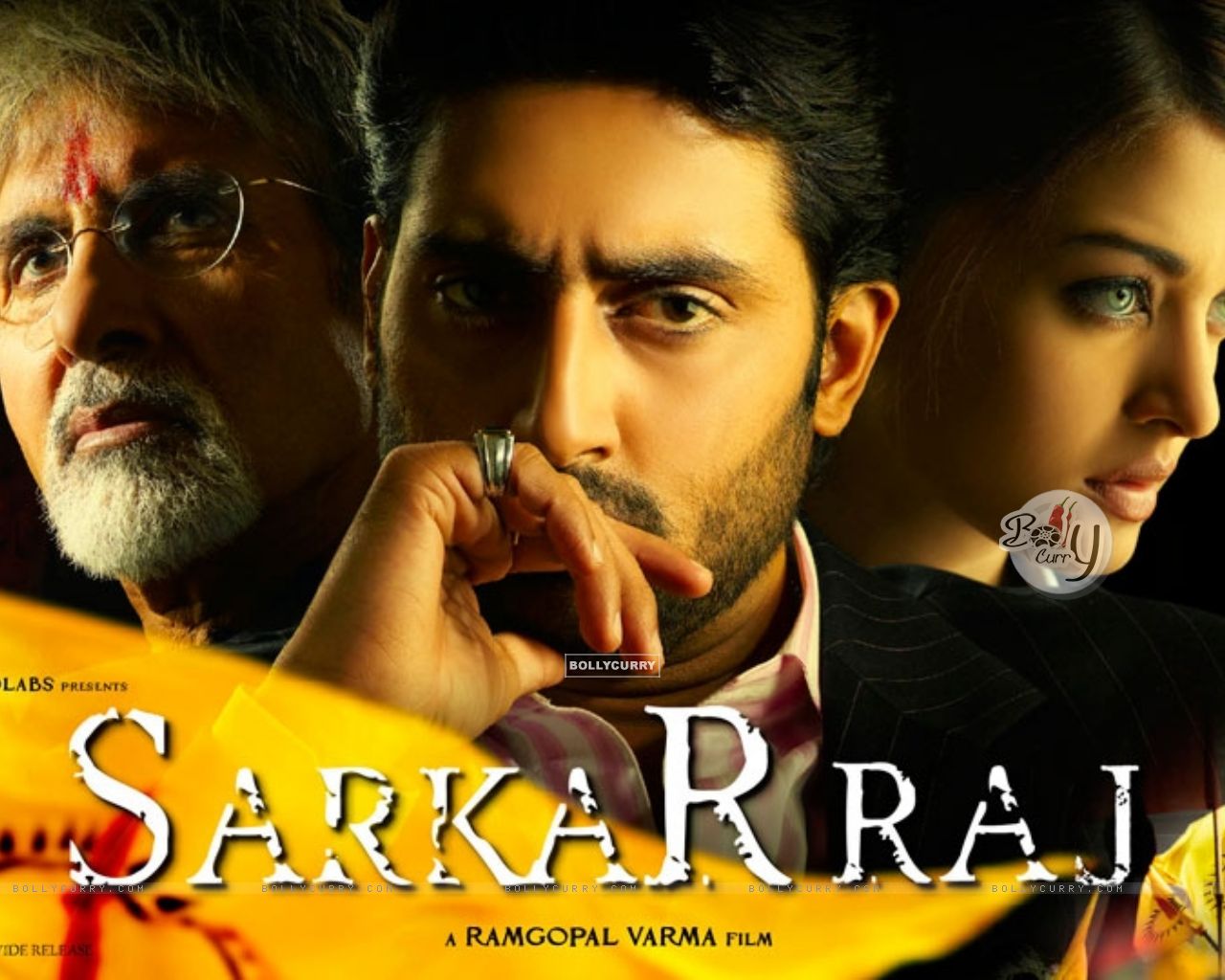 Amitabh Bachchan , Abhishek Bachchan And Aishwarya - Sarkar Raj Movie , HD Wallpaper & Backgrounds